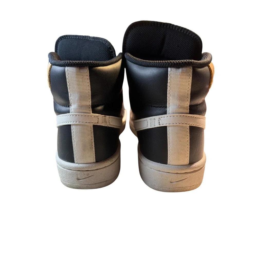 Nike Court Royale 2 Mid Womens 7.5 Black White‎ High Top Sneakers CT1725-001